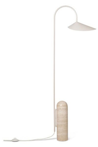 Podne Lampa ferm LIVING, Arum, Bež, Dnevna soba, Mramor, Dizajn