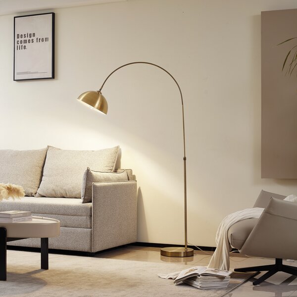 Podne Lampa Lindby, Lennart, Bronca / stari mesing, Dnevna soba, Metal, Moderan