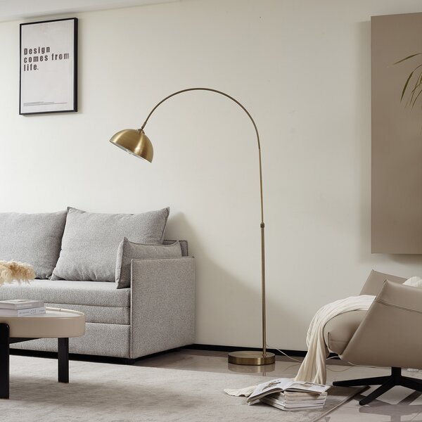 Podne Lampa Lindby, Lennart, Bronca / stari mesing, Dnevna soba, Metal, Moderan
