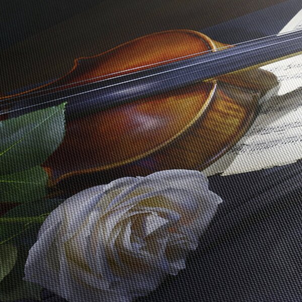 Slika - Ruže i violina (150x105 cm)