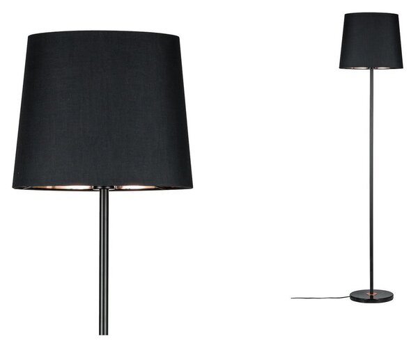 Podne Lampa Paulmann, Enja, Crno, Dnevna soba, Metal, Moderan