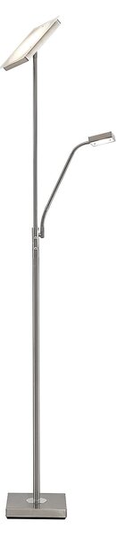 Podne Lampa Lindby, Sumani, prigušiv, Sivo, Dnevna soba, Metal, Moderan