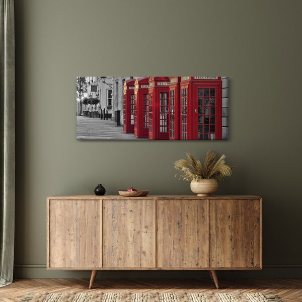 Slika - Telefonske govornice u Londonu (120x50 cm)