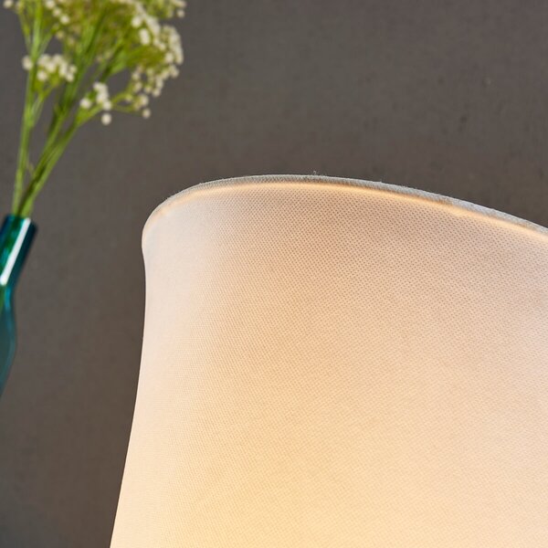 Podne Lampa Lindby, Liana, Bijela, Dnevna soba, Tkanina / tekstil, Moderan
