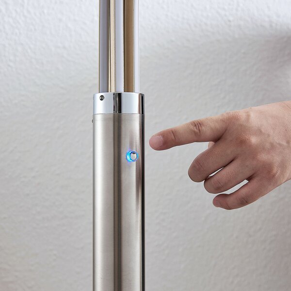 Podne Lampa Lindby, Boba, Metalik, Dnevna soba, Aluminij, Moderan