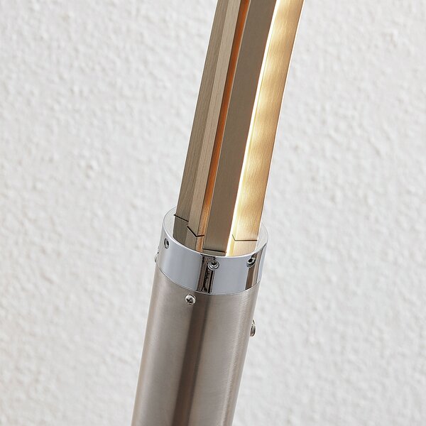 Podne Lampa Lindby, Boba, Metalik, Dnevna soba, Aluminij, Moderan