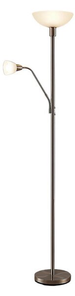 Podne Lampa Lindby, Jost, Sivo, Dnevna soba, Metal, Moderan