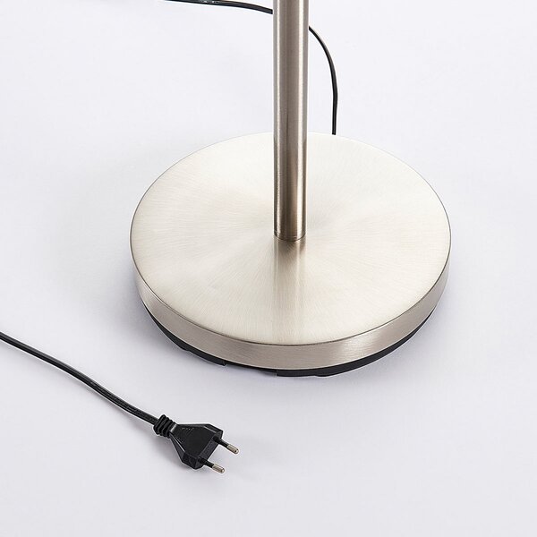 Podne Lampa Lindby, Jost, Sivo, Dnevna soba, Metal, Moderan