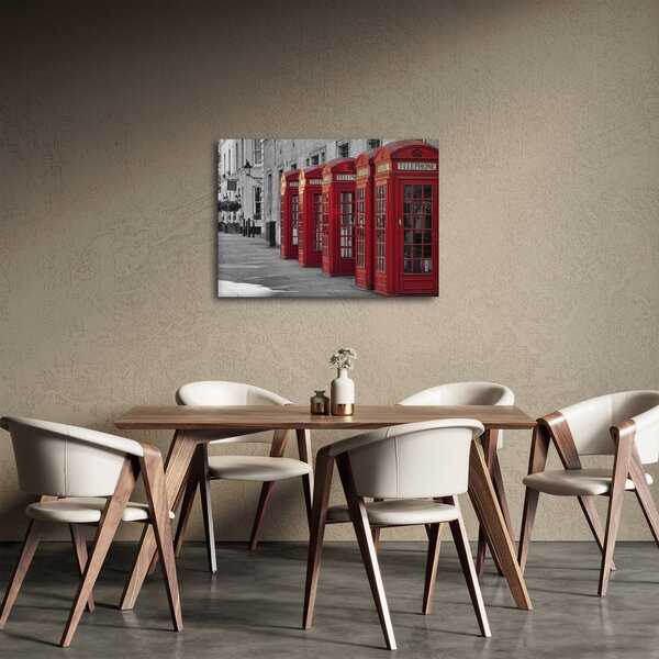 Slika - Telefonske govornice u Londonu (70x50 cm)