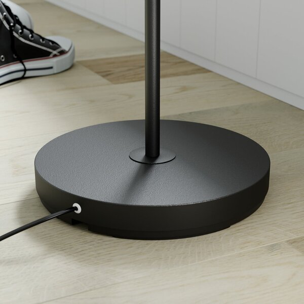 Podne Lampa Lindby, Karoli, Crno, Dnevna soba, Metal, Moderan