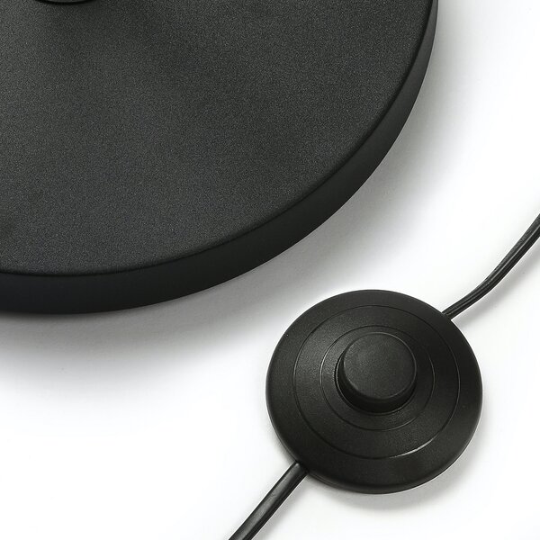 Podne Lampa Lindby, Karoli, Crno, Dnevna soba, Metal, Moderan
