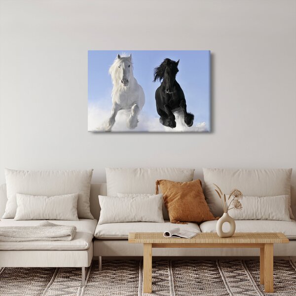 Slika - Konji zimi (90x60 cm)