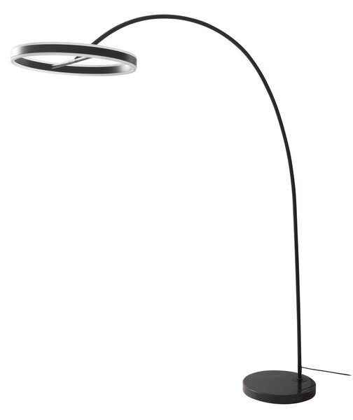 Podne Lampa Lucande, Yekta, prigušiv, Crno, Dnevna soba, Metal, Dizajn