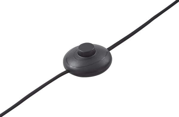 Podne Lampa Lucande, Yekta, prigušiv, Crno, Dnevna soba, Metal, Dizajn