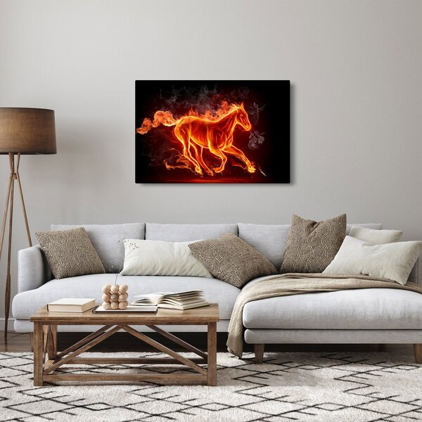 Slika - Konj u plamenu (90x60 cm)