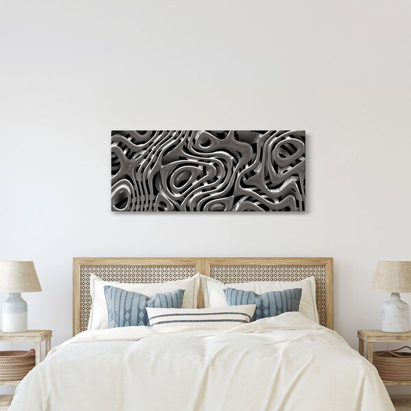 Slika - Metalna apstrakcija (120x50 cm)