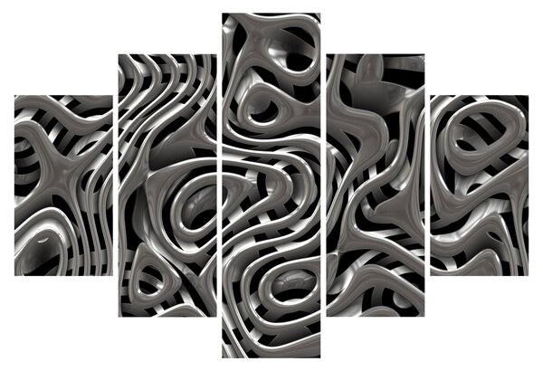 Slika - Metalna apstrakcija (150x105 cm)