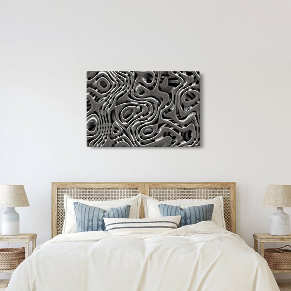 Slika - Metalna apstrakcija (90x60 cm)
