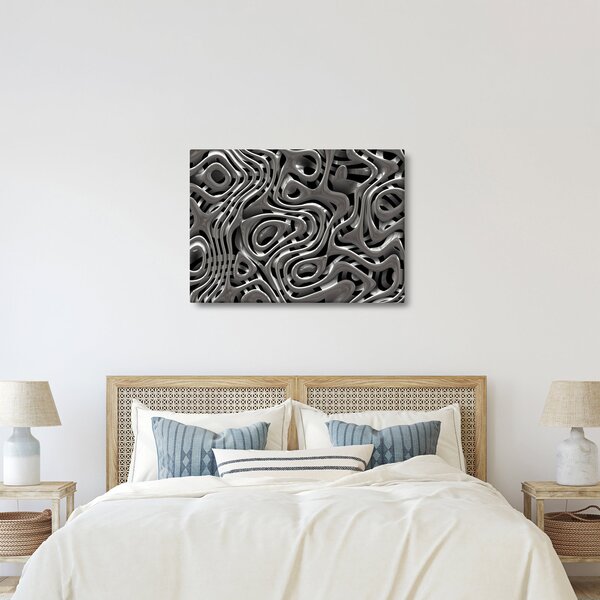 Slika - Metalna apstrakcija (70x50 cm)