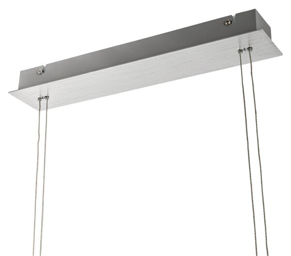 Viseće Svjetiljka Lucande, Myron, prigušiv, Metalik, Dnevna soba, Aluminij, Moderan