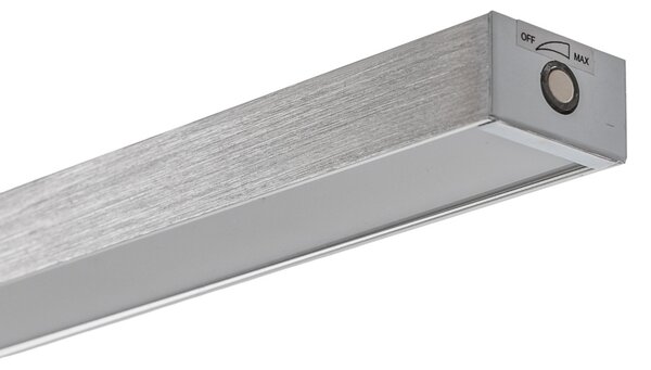 Viseće Svjetiljka Lucande, Myron, prigušiv, Metalik, Dnevna soba, Aluminij, Moderan