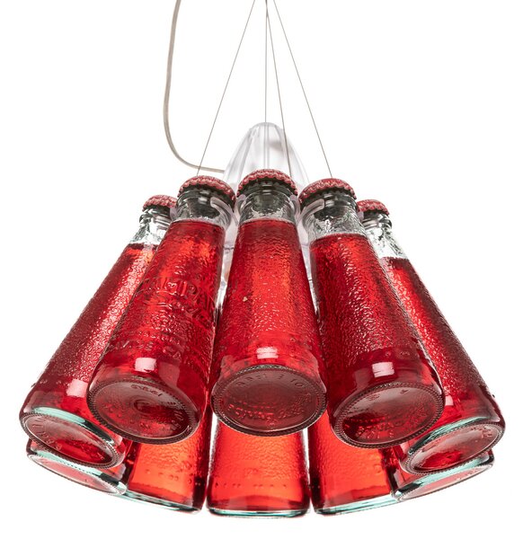 Viseće Svjetiljka Ingo Maurer, Campari Light, prigušiv, Crvena, Dnevna soba, Staklo, Dizajn