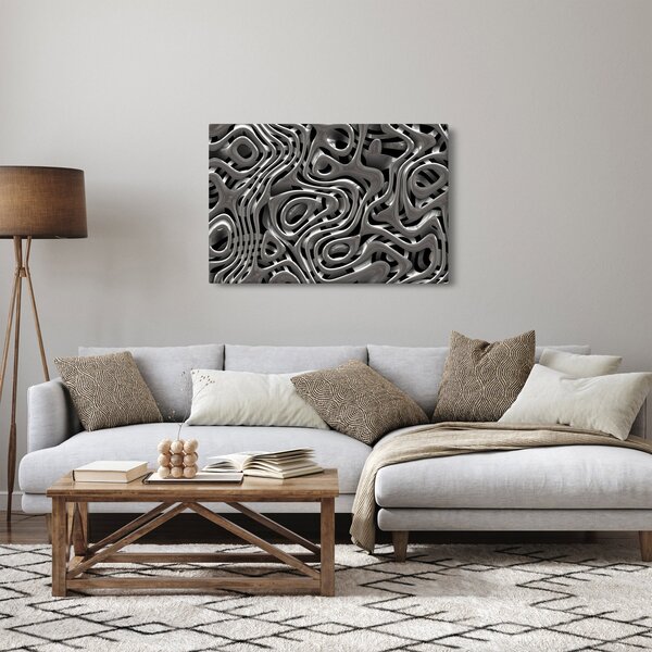 Slika - Metalna apstrakcija (90x60 cm)