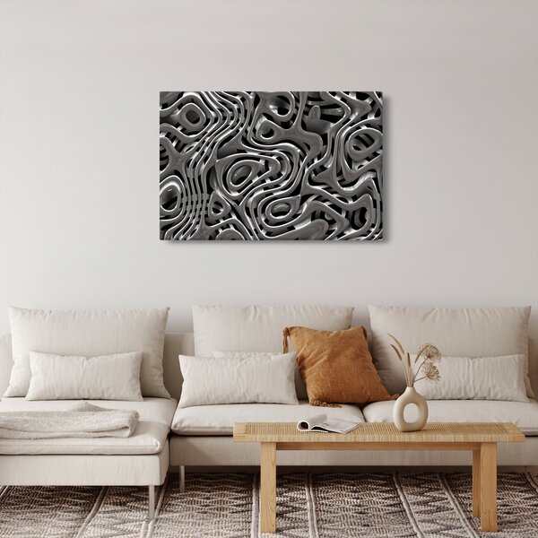 Slika - Metalna apstrakcija (90x60 cm)