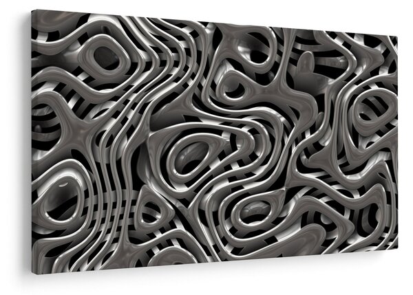 Slika - Metalna apstrakcija (90x60 cm)