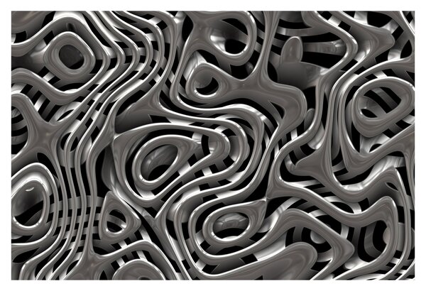 Slika - Metalna apstrakcija (90x60 cm)