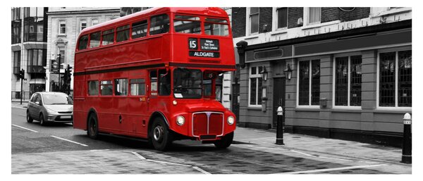 Slika - London s autobusom (120x50 cm)