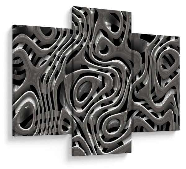 Slika - Metalna apstrakcija (90x60 cm)