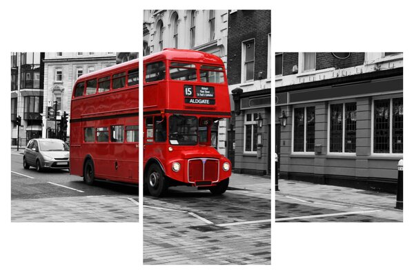 Slika - London s autobusom (90x60 cm)