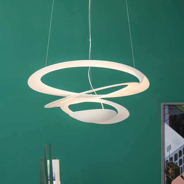 Viseće Svjetiljka Artemide, Pirce Mini, prigušiv, Bijela, Dnevna soba, Metal, Dizajn