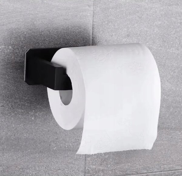 Nehrđajući čelik samoodmjerno 3m zidni držač za toaletni papir 14 cm crno