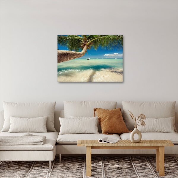 Slika - Čisto more s palmom (70x50 cm)