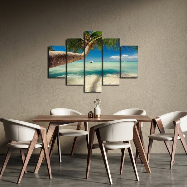 Slika - Čisto more s palmom (150x105 cm)