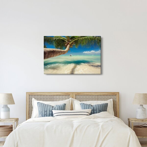 Slika - Čisto more s palmom (90x60 cm)