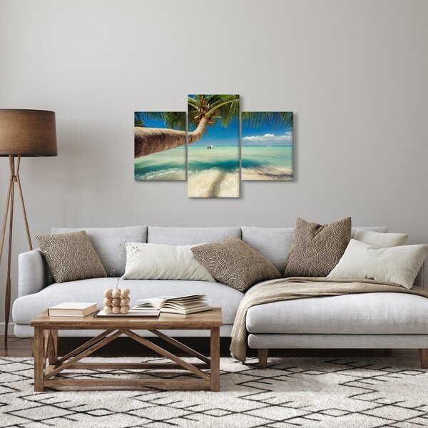 Slika - Čisto more s palmom (90x60 cm)