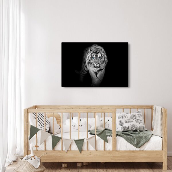 Slika - Tigar s plavim očima (90x60 cm)