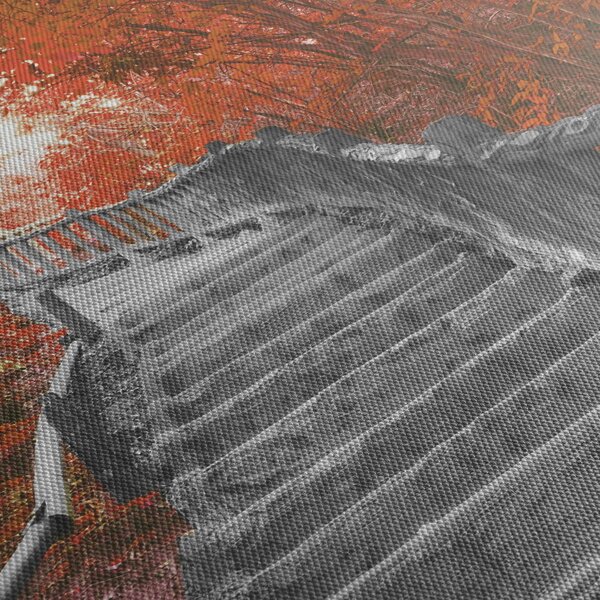 Slika - Stepenice u prirodi, narančaste (120x50 cm)