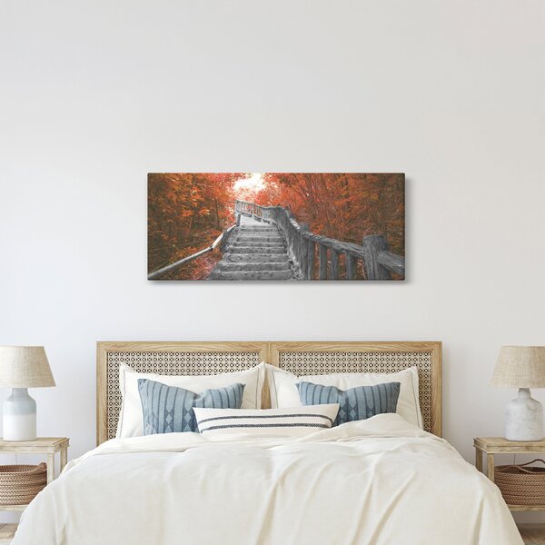 Slika - Stepenice u prirodi, narančaste (120x50 cm)