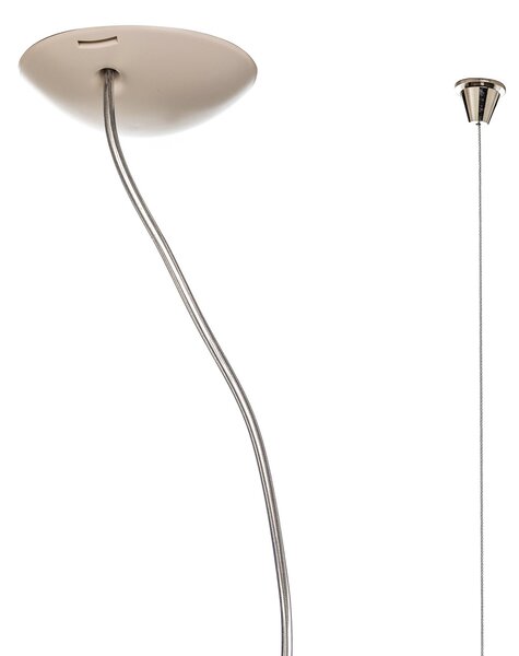 Viseće Svjetiljka Luceplan, Grande Costanza, Bijela, Dnevna soba, Plastika, Dizajn