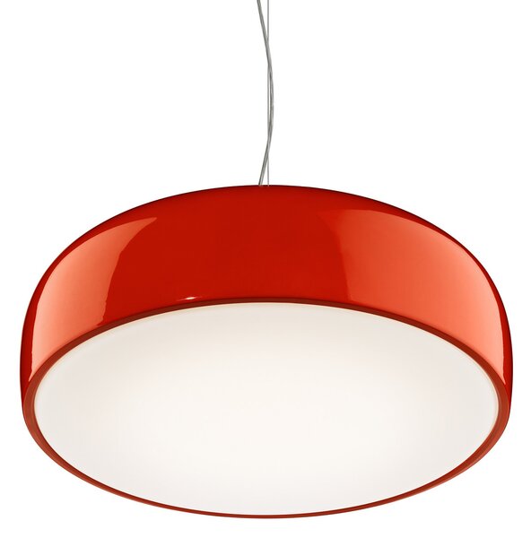 Viseće Svjetiljka FLOS, SMITHFIELD S, prigušiv, Crvena, Dnevna soba, Metal, Dizajn