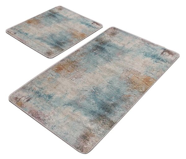 Plave/sive kupaonske prostirke u setu 2 kom 60x100 cm – Mila Home