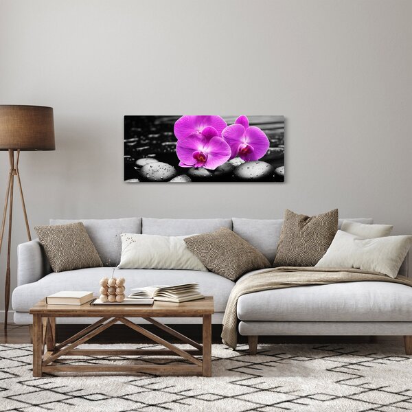 Slika - Ljubičaste orhideje (120x50 cm)