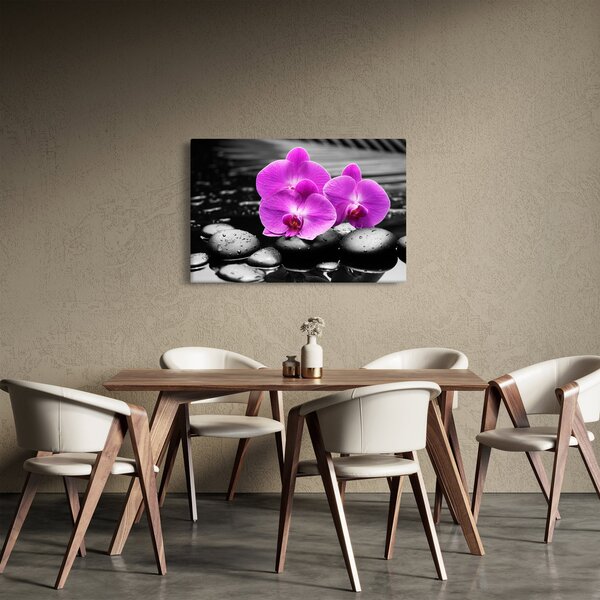 Slika - Ljubičaste orhideje (90x60 cm)