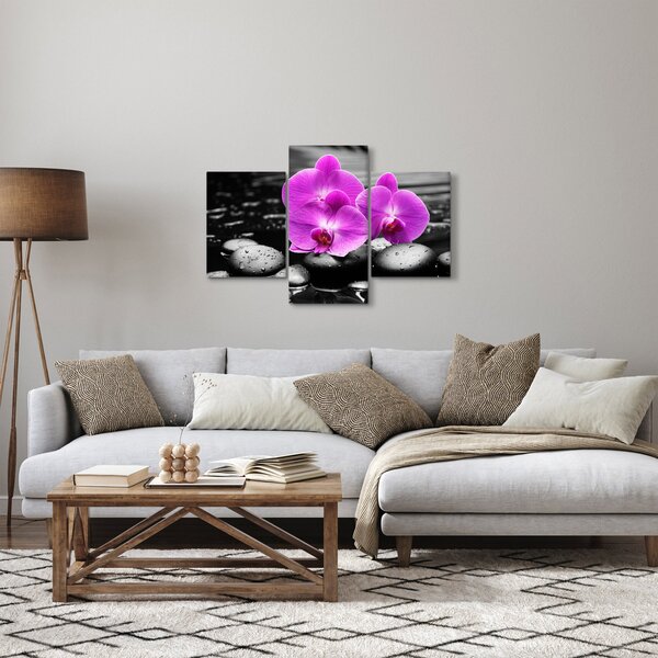 Slika - Ljubičaste orhideje (90x60 cm)