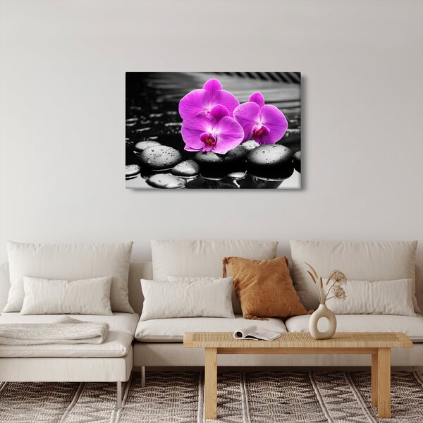 Slika - Ljubičaste orhideje (90x60 cm)