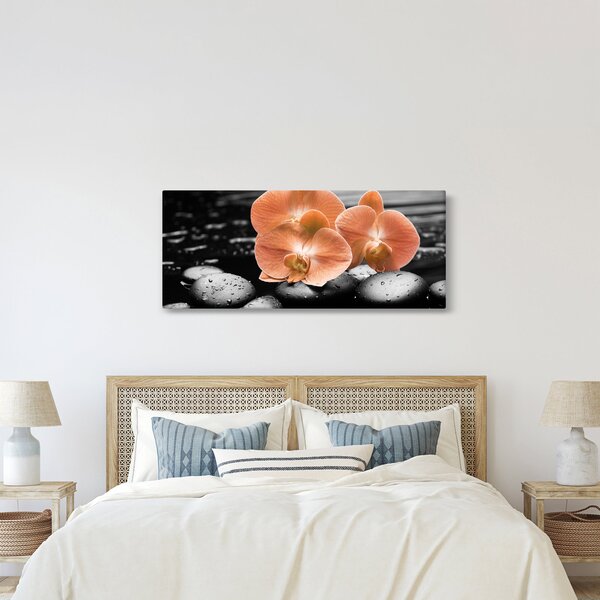 Slika - Narančaste orhideje (120x50 cm)